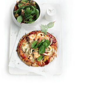 Marinara pita pizza