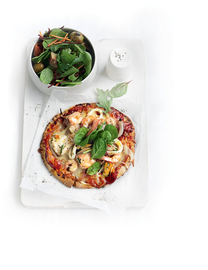 Marinara pita pizza Marinara pita pizza