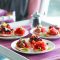 Mediterranean pita bruschetta