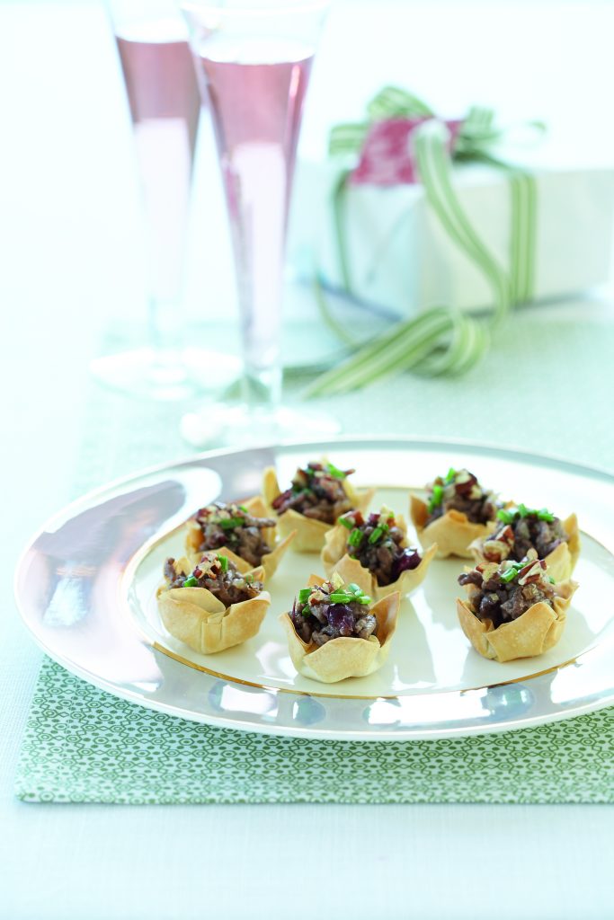 Mini chicken and cranberry pies