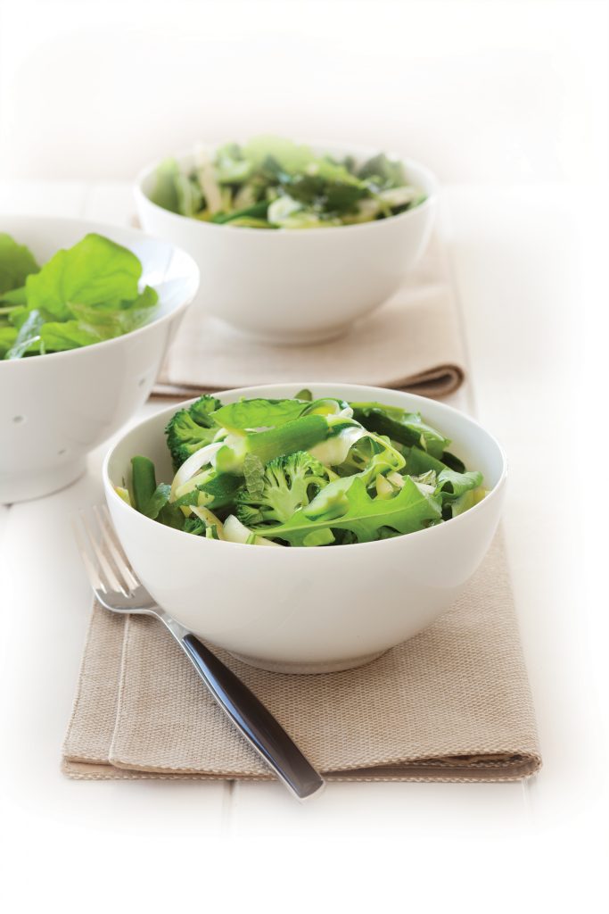 Minty tossed greens Minty tossed greens