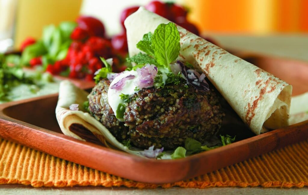 Minty lamb burger Minty lamb burger