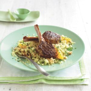Moroccan lamb with orange-walnut couscous