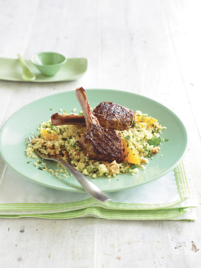 Moroccan lamb with orange-walnut couscous Moroccan lamb with orange-walnut couscous