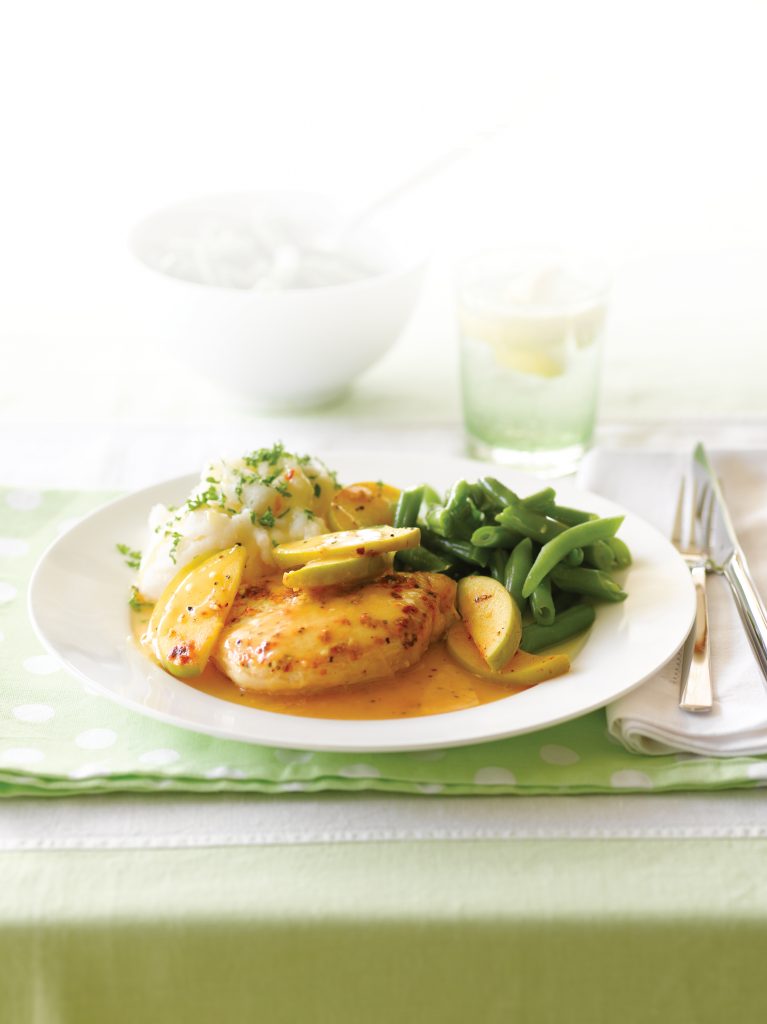 Moroccan pork with apple