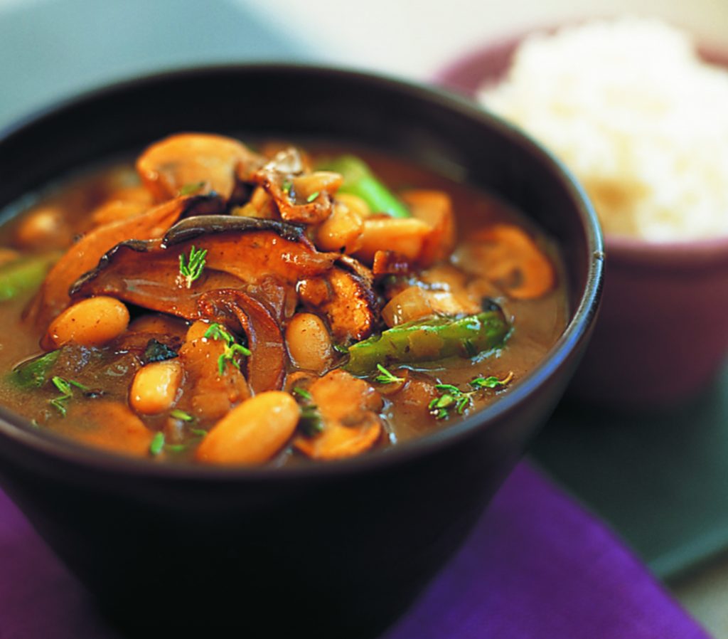 Mushroom and cannellini bean stroganoff Mushroom and cannellini bean stroganoff