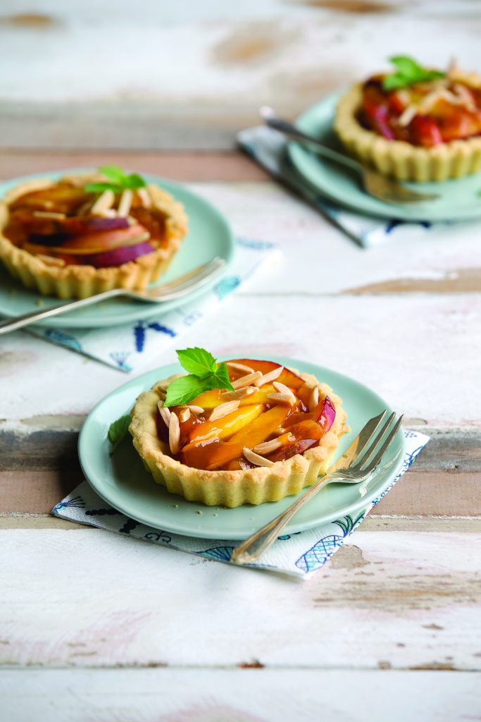 Nectarine flan