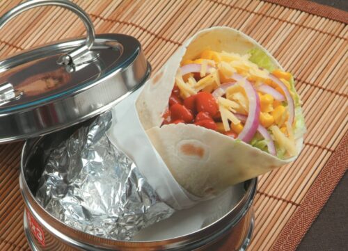 Bean and corn burrito wraps