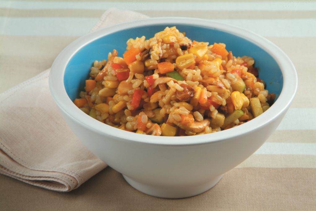 Nutty rice salad