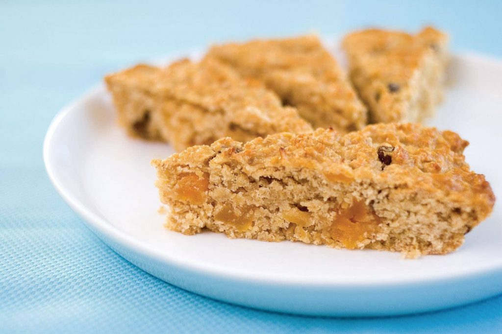 Oaty apricot slice Oaty apricot slice