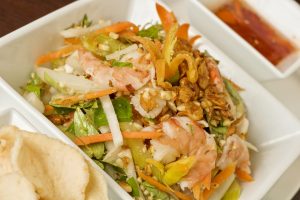 Oil-free sweet chilli dressing