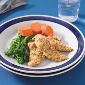 Oven-baked parmesan chicken tenderloins