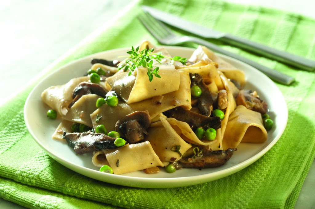 Pappardelle with rich mushroom sauce Pappardelle with rich mushroom sauce