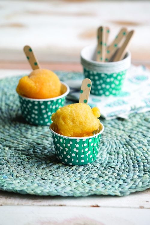 Peach sorbet
