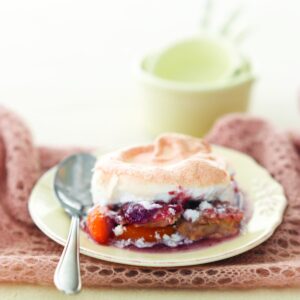 Peachy queen of puddings