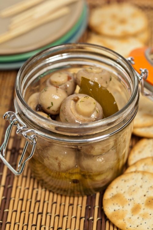 Pickled mushrooms