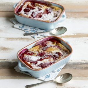 Plum claufoutis