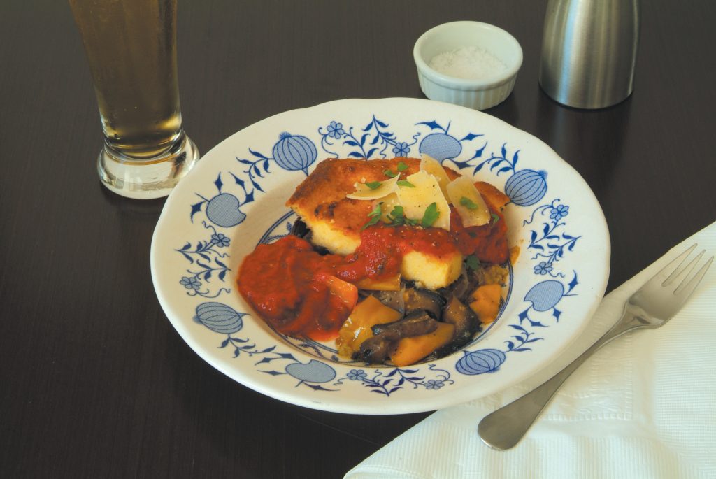 Polenta vege stack Polenta vege stack