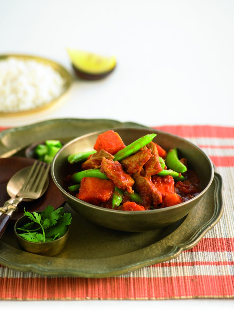 Pork and kumara curry