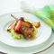 Pork cutlets with red apples and parsnip mash