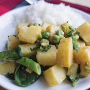 Potato and pea curry