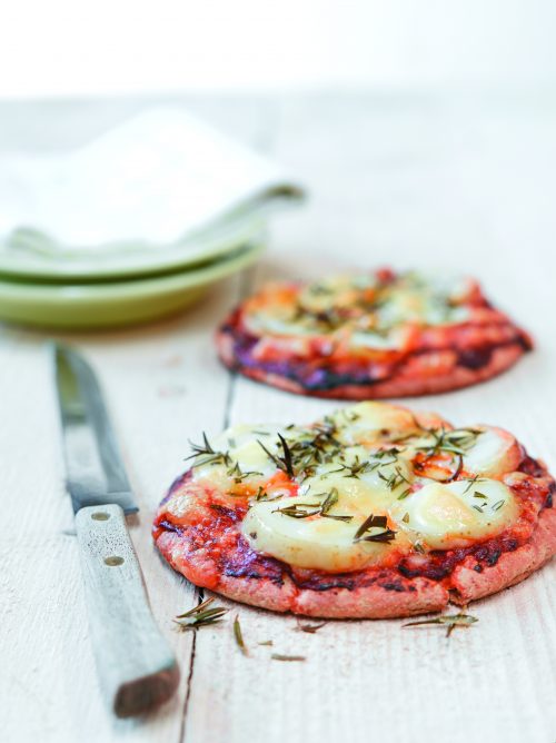 Potato and rosemary pita pizzas