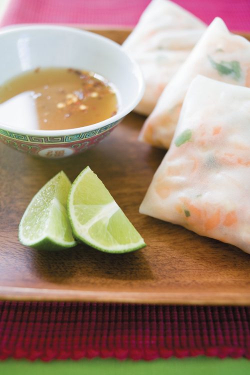 Prawn and crab parcels