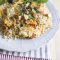 Pumpkin and blue cheese brown rice pilaf