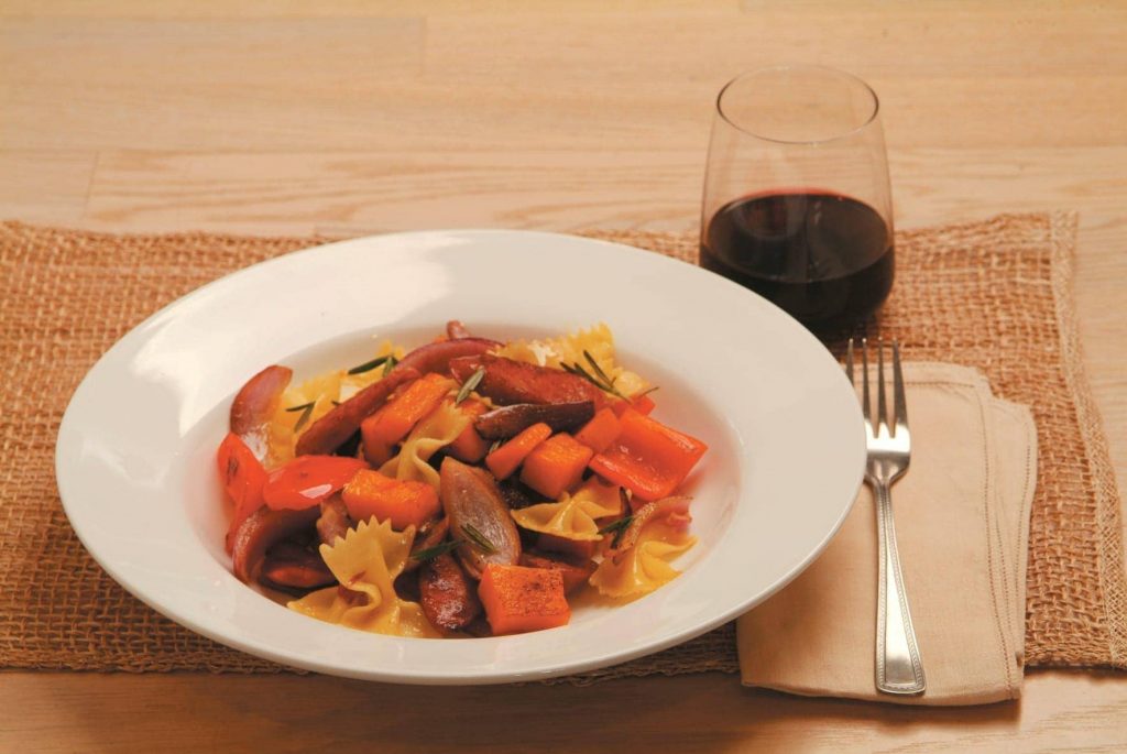Pumpkin and sausage pasta Pumpkin and sausage pasta