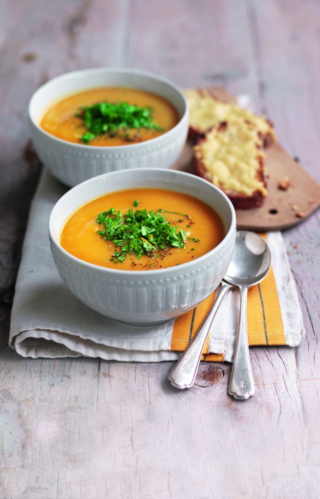 Pumpkin and bean soup with orange gremolata Pumpkin and bean soup with orange gremolata