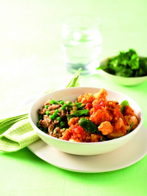 Pumpkin and lentil curry