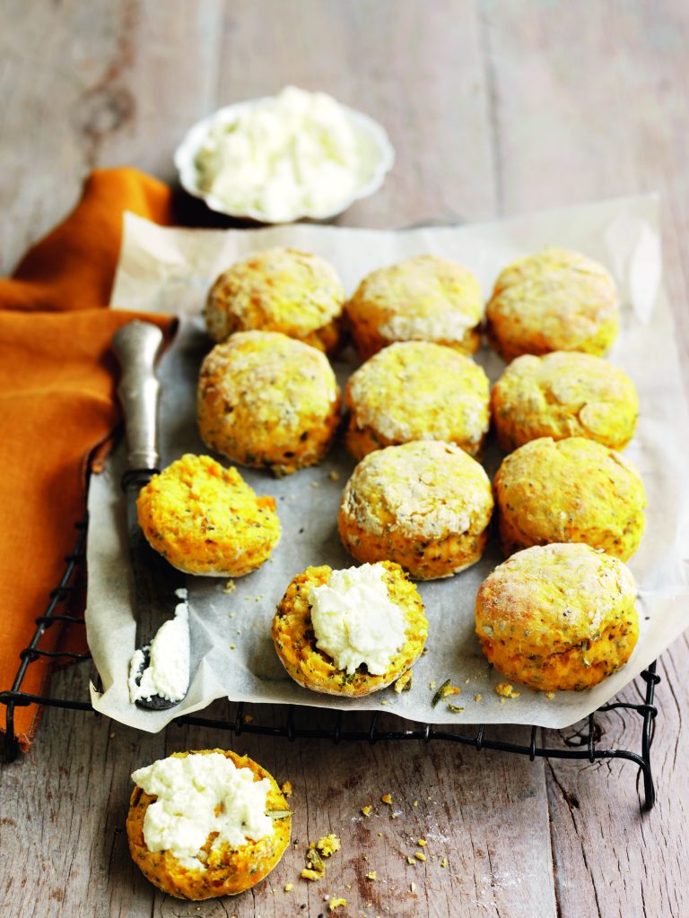 Pumpkin, chia and rosemary scones Pumpkin, chia and rosemary scones