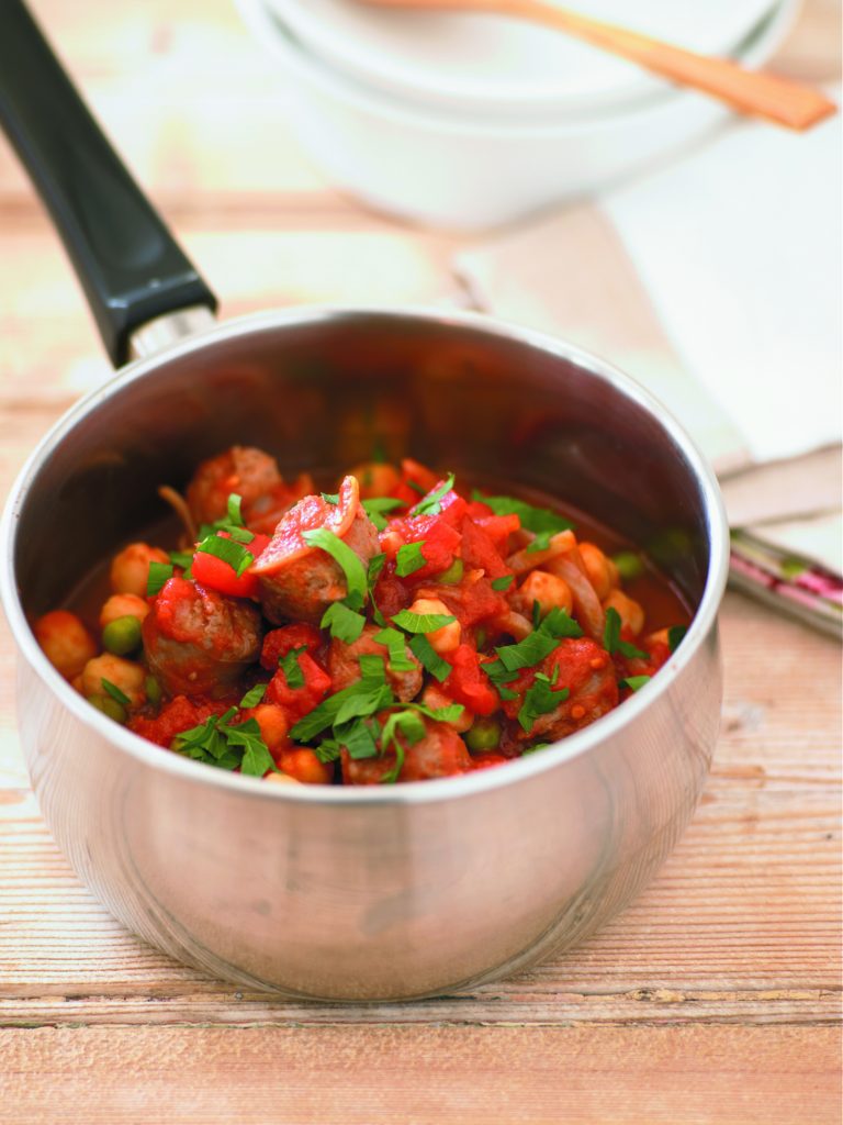 Quick tomato and sausage stew Quick tomato and sausage stew