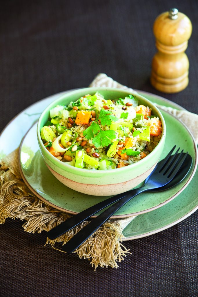 Quinoa with leek and pumpkin Quinoa with leek and pumpkin