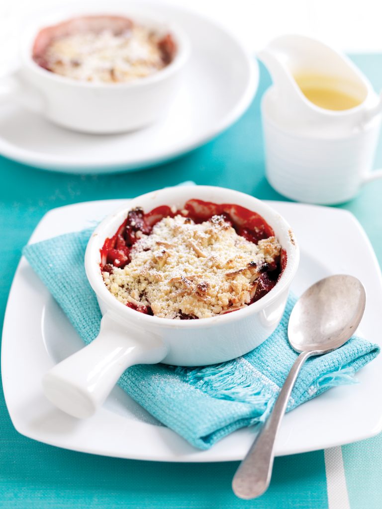 Rhubarb and berry crumble Rhubarb and berry crumble