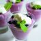 Rhubarb berry mousse