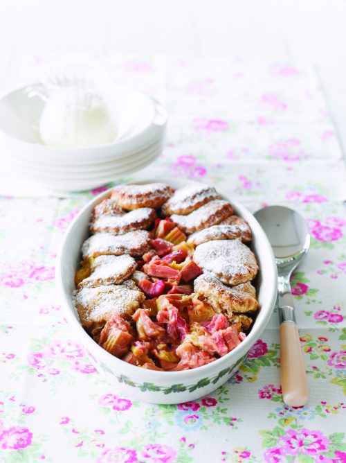 Rhubarb cobbler