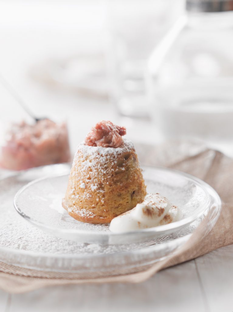Rhubarb yoghurt puds Rhubarb yoghurt puds