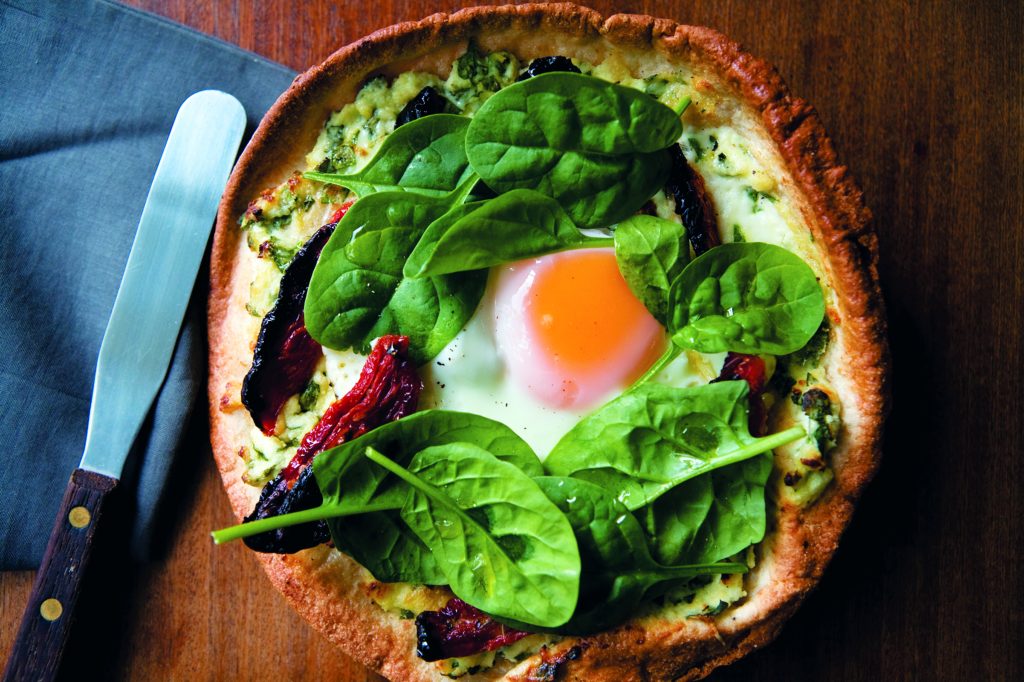 Ricotta and spinach pizza Ricotta and spinach pizza