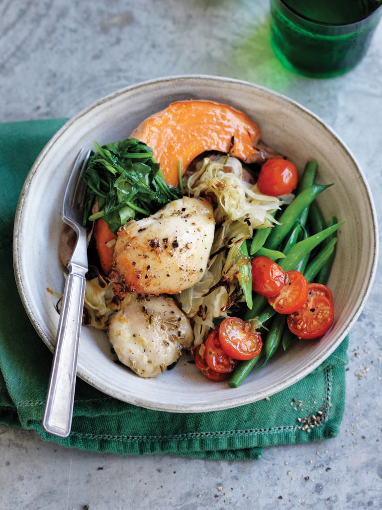 Roasted fennel and chicken tray bake Roasted fennel and chicken tray bake