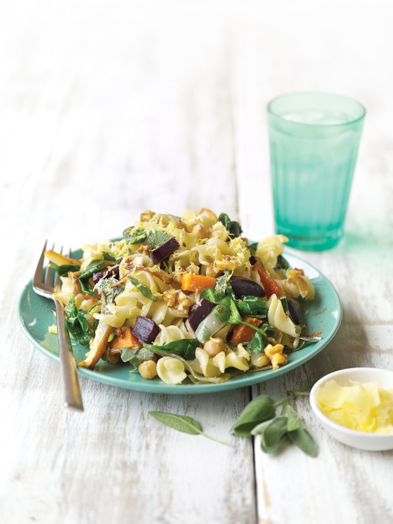 Roasted pumpkin and shallot pasta with sage Roasted pumpkin and shallot pasta with sage