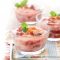 Roasted rhubarb fool