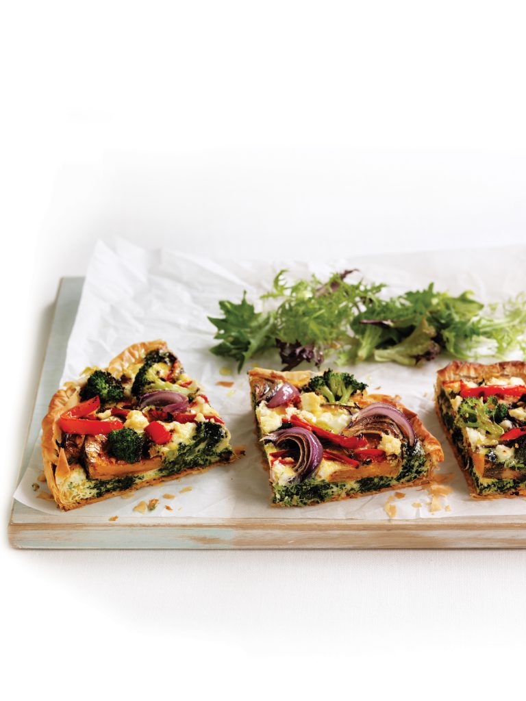 Roasted vegetable and feta tarts Roasted vegetable and feta tarts