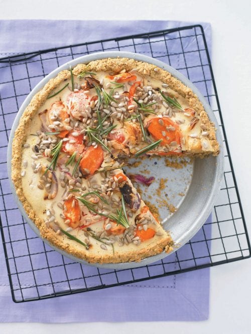 Roasted vegetable tart