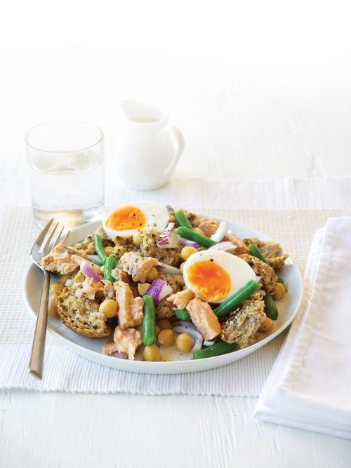 Salmon Niçoise salad