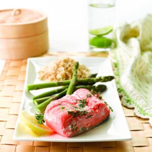 Salmon with asparagus