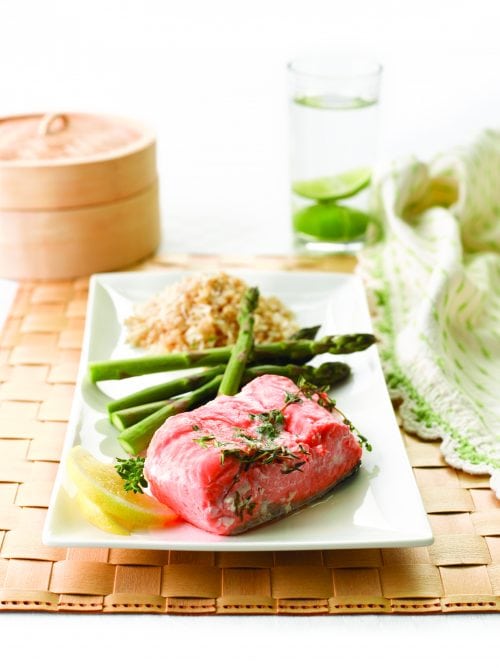 Salmon with asparagus