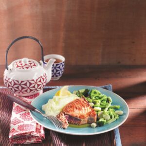 Seared tuna and wasabi mash