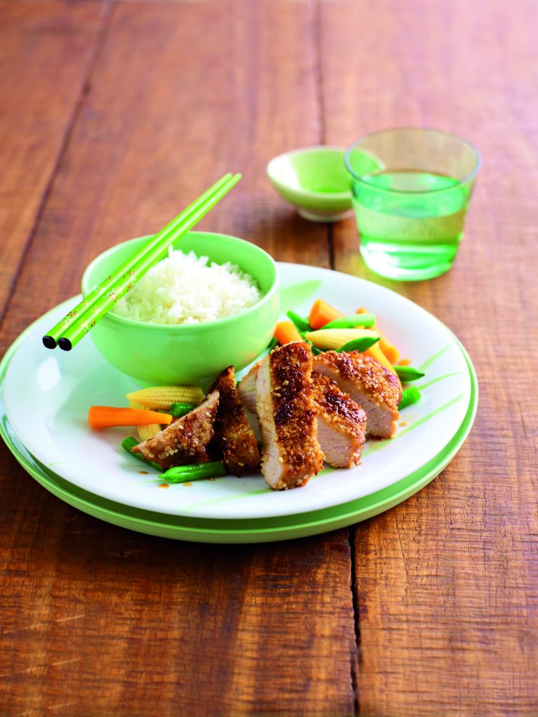 Sesame pork