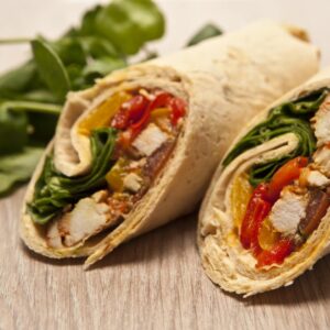Smoked chicken wrap